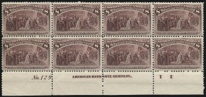 Sale 982, Lot 5559, 1893 Columbian Issue (1c thru 8c, Scott 230-236)