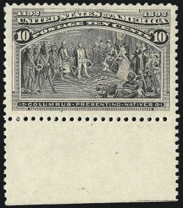 Sale 982, Lot 5564, 1893 Columbian Issue (10c thru $1.00, Scott 237-241)