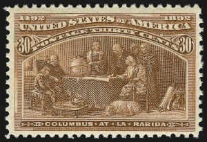 Sale 982, Lot 5569, 1893 Columbian Issue (10c thru $1.00, Scott 237-241)