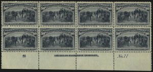 Sale 982, Lot 5573, 1893 Columbian Issue (10c thru $1.00, Scott 237-241)