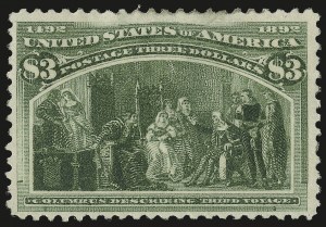 Sale 982, Lot 5585, 1893 Columbian Issue ($2.00 thru $5.00, Scott 242-245)