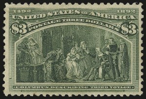 Sale 982, Lot 5586, 1893 Columbian Issue ($2.00 thru $5.00, Scott 242-245)