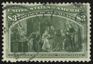 Sale 982, Lot 5588, 1893 Columbian Issue ($2.00 thru $5.00, Scott 242-245)