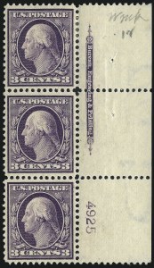 Sale 982, Lot 5726, 1908-10 Washington-Franklin Issues (Scott 331-356)