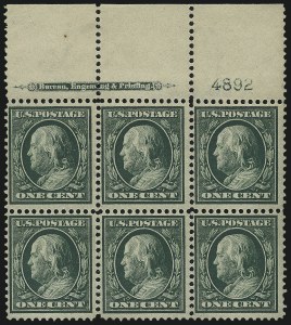 Sale 982, Lot 5746, 1909 Bluish Paper Issue (Scott 357-366)