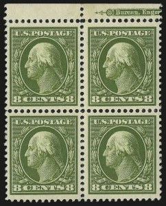 Sale 982, Lot 5768, 1910-13 Washington-Franklin Issue (Scott 374-396)