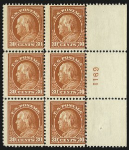 Sale 982, Lot 5806, 1912-14 Washington-Franklin Issue (Scott 405-423)