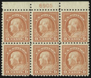 Sale 982, Lot 5821, 1913-15 Washington-Franklin Issues (Scott 424-460)