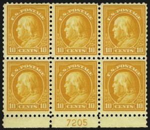 Sale 982, Lot 5822, 1913-15 Washington-Franklin Issues (Scott 424-460)