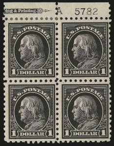 Sale 982, Lot 5859, 1913-15 Washington-Franklin Issues (Scott 424-460)