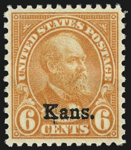 Sale Number 982, Lot Number 6003, Kans.-Nebr. Overprints (Scott 659-678)