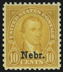 Sale Number 982, Lot Number 6014, Kans.-Nebr. Overprints (Scott 659-678)