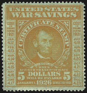 Sale 982, Lot 6222, Savings, War Savings