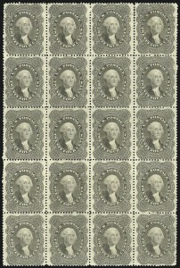 Sale 1000, Lot 1020, The Peter G. Dupuy Collection of High-Value 1857-60 Issues - Large Multiples