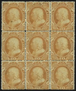 Sale 1000, Lot 1022, The Peter G. Dupuy Collection of High-Value 1857-60 Issues - Large Multiples