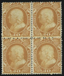 Sale 1000, Lot 1023, The Peter G. Dupuy Collection of High-Value 1857-60 Issues - Large Multiples