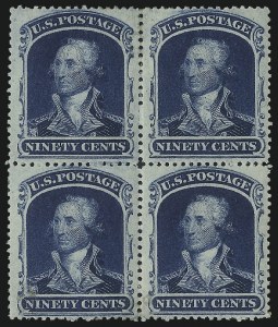 Sale 1000, Lot 1029, The Peter G. Dupuy Collection of High-Value 1857-60 Issues - Large Multiples