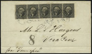 Sale 1000, Lot 1038, The Peter G. Dupuy Collection of High-Value 1857-60 Issues - Covers