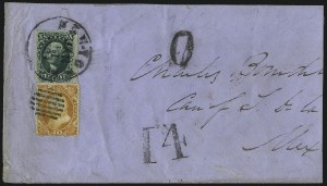 Sale 1000, Lot 1041, The Peter G. Dupuy Collection of High-Value 1857-60 Issues - Covers
