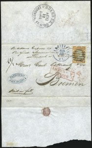Sale 1000, Lot 1044, The Peter G. Dupuy Collection of High-Value 1857-60 Issues - Covers