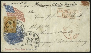 Sale 1000, Lot 1045, The Peter G. Dupuy Collection of High-Value 1857-60 Issues - Covers