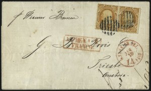 Sale 1000, Lot 1047, The Peter G. Dupuy Collection of High-Value 1857-60 Issues - Covers