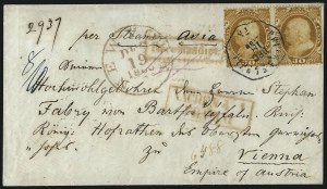 Sale 1000, Lot 1048, The Peter G. Dupuy Collection of High-Value 1857-60 Issues - Covers