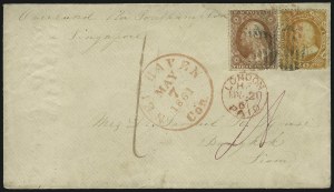 Sale 1000, Lot 1062, The Peter G. Dupuy Collection of High-Value 1857-60 Issues - Covers
