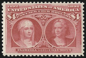 Sale 1000, Lot 1143, 1893 Columbian Issue (Dollar Values)
