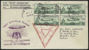 Sale 1003, Lot 5105, Air Post and Flight Covers (Scott C18, 1933 Century of Progress Flight)