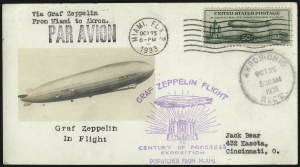 Sale 1003, Lot 5115, Air Post and Flight Covers (Scott C18, 1933 Century of Progress Flight)