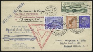 Sale 1003, Lot 5119, Air Post and Flight Covers (Scott C18, 1933 Century of Progress Flight)