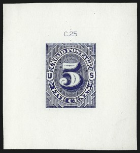 Sale 1003, Lot 5205, United States Postage Due Issues (Essays)