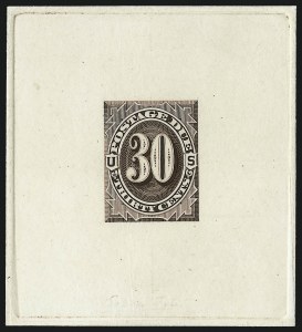 Sale 1003, Lot 5216, United States Postage Due Issues (Proofs and Trial Color Proofs)