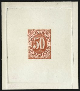 Sale 1003, Lot 5219, United States Postage Due Issues (Proofs and Trial Color Proofs)
