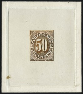 Sale 1003, Lot 5220, United States Postage Due Issues (Proofs and Trial Color Proofs)