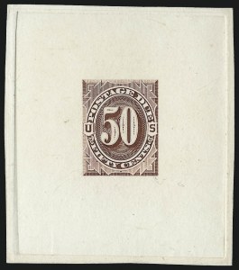 Sale 1003, Lot 5221, United States Postage Due Issues (Proofs and Trial Color Proofs)