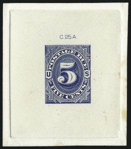 Sale 1003, Lot 5227, United States Postage Due Issues (Proofs and Trial Color Proofs)