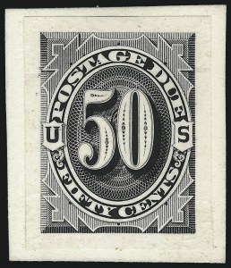 Sale 1003, Lot 5229, United States Postage Due Issues (Proofs and Trial Color Proofs)