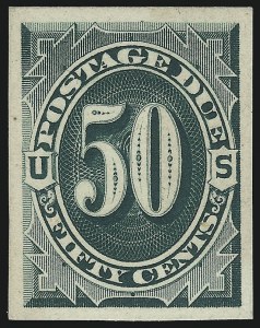 Sale 1003, Lot 5230, United States Postage Due Issues (Proofs and Trial Color Proofs)