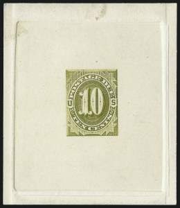 Sale 1003, Lot 5235, United States Postage Due Issues (Proofs and Trial Color Proofs)