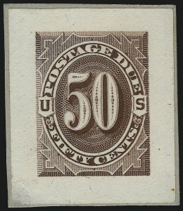 Sale 1003, Lot 5243, United States Postage Due Issues (Proofs and Trial Color Proofs)