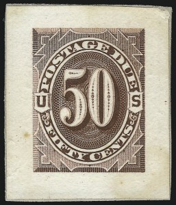 Sale 1003, Lot 5244, United States Postage Due Issues (Proofs and Trial Color Proofs)