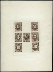 Sale 1003, Lot 5246, United States Postage Due Issues (Proofs and Trial Color Proofs)
