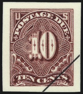 Sale 1003, Lot 5251, United States Postage Due Issues (Proofs and Trial Color Proofs)