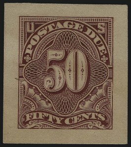 Sale 1003, Lot 5254, United States Postage Due Issues (Proofs and Trial Color Proofs)