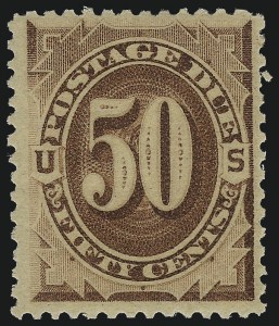 Sale 1003, Lot 5269, United States Postage Due Issues (Singles, Scott J1-J7)