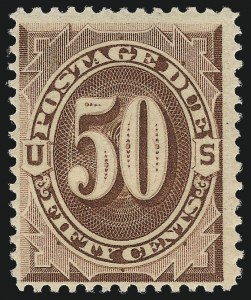 Sale 1003, Lot 5280, United States Postage Due Issues (Singles, Scott J15-J44)