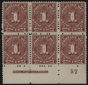 Sale 1003, Lot 5343, United States Postage Due Issues (Blocks and Plate Blocks, Scott J20-J49a)
