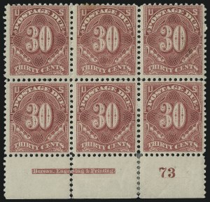 Sale 1003, Lot 5346, United States Postage Due Issues (Blocks and Plate Blocks, Scott J20-J49a)